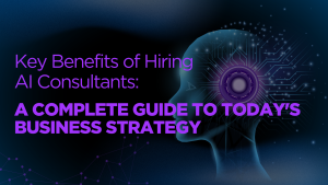 AI consultant guiding business strategy with AI-driven innovation and cost efficiency solutions