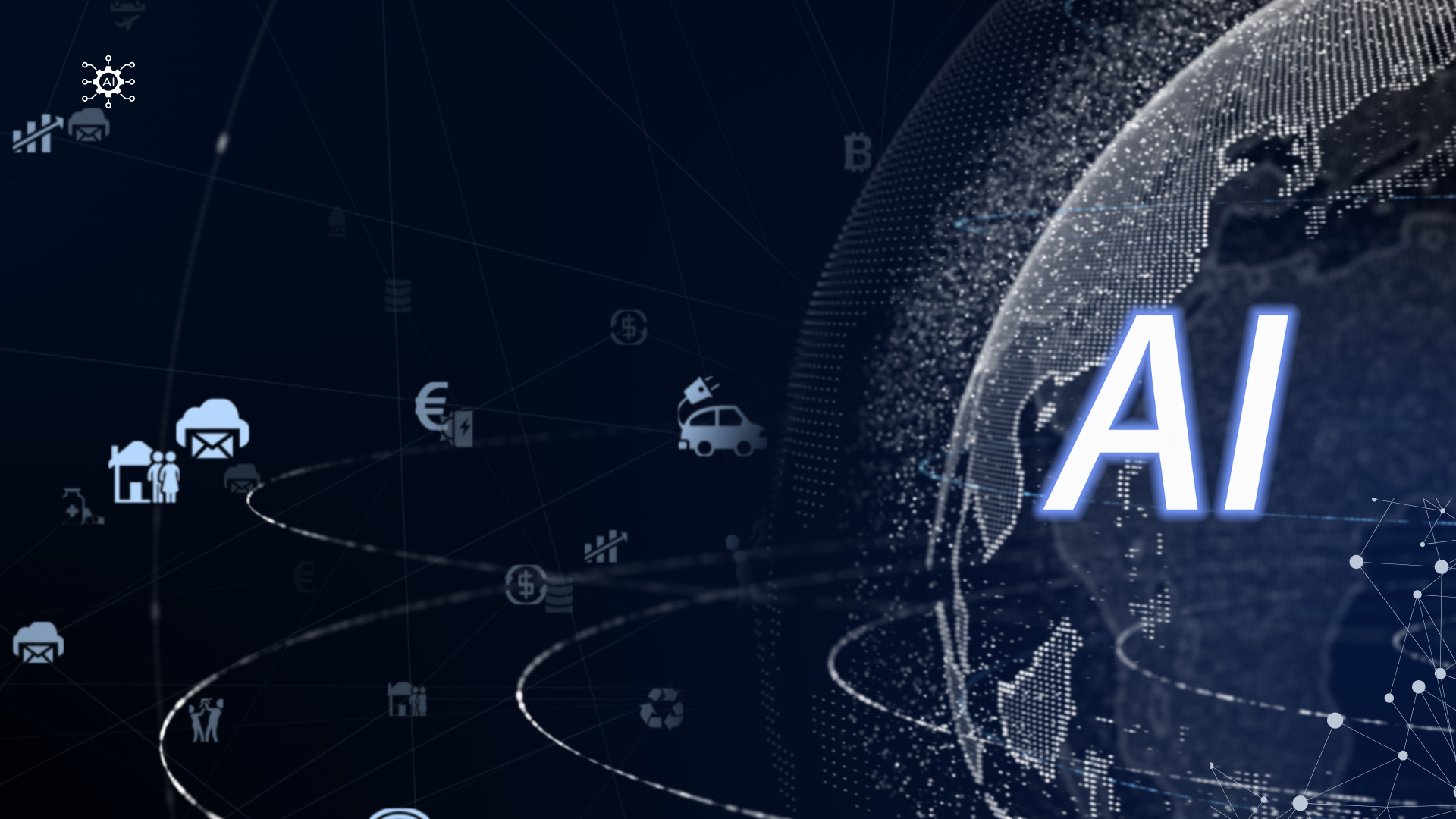 Global AI adoption growth showing AI-driven innovation and increasing business investment in artificial intelligence